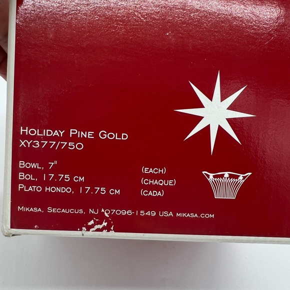 MIKASA HOLIDAY PINE GOLD BOWL - Picture 12 of 13